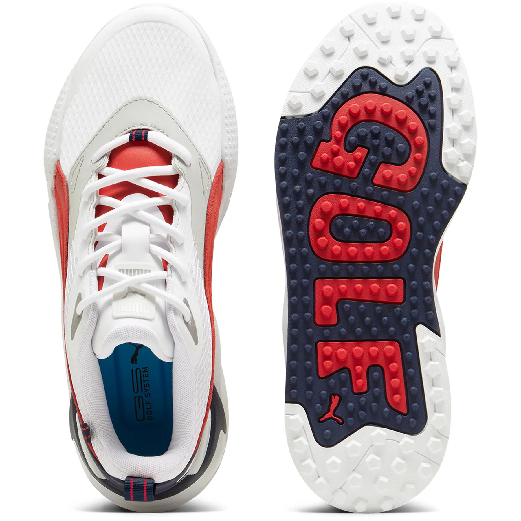 GS-X Efekt Golf Shoes Puma White/Strong Red/Deep Navy - AW24