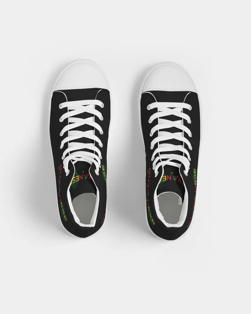 Guyanese Swag Guyana Map Women's Hightop Canvas Sneakers