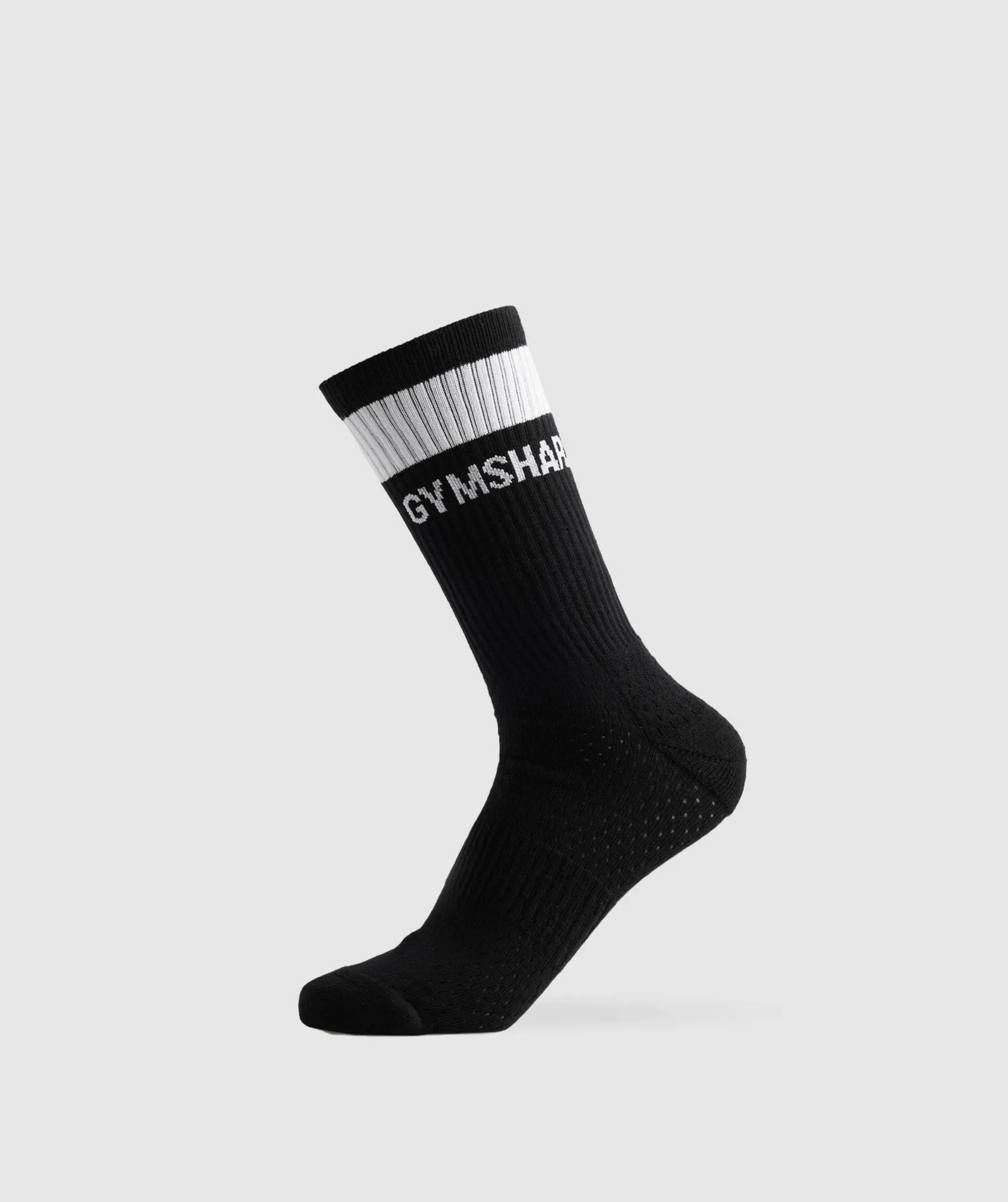 Gymshark Premium Logo Crew Socks - Black