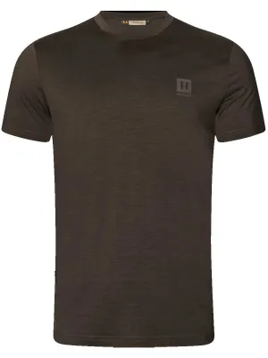 HARKILA Base All Season Short Sleeve T-Shirt - Mens - Shadow Brown