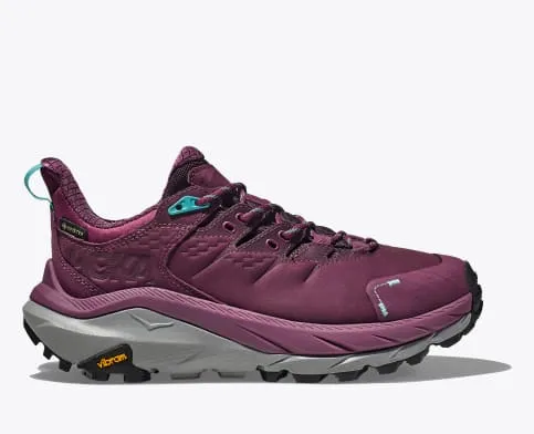 Hoka Kaha 2 GTX Men's & Women's Low Waterproof Hiking Shoe in Thyme & Grape