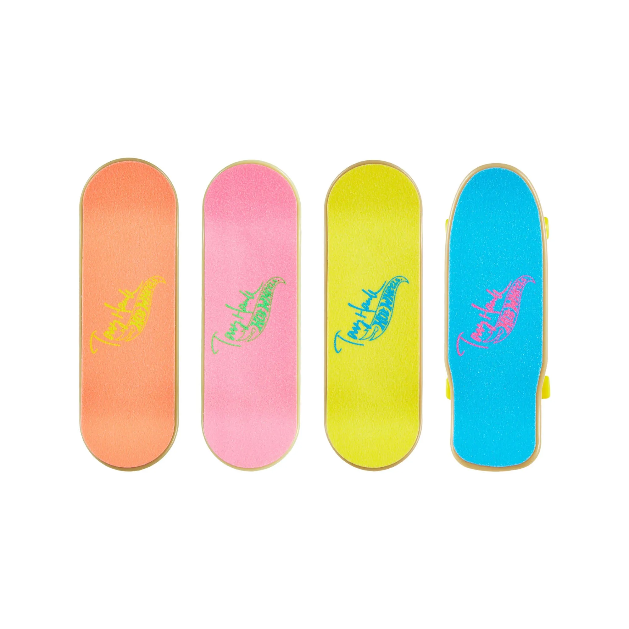 Hot Wheels Skate Neon Bones Tony Hawk Set Of 4 Fingerboards And 2 Pairs Of Skate Shoes