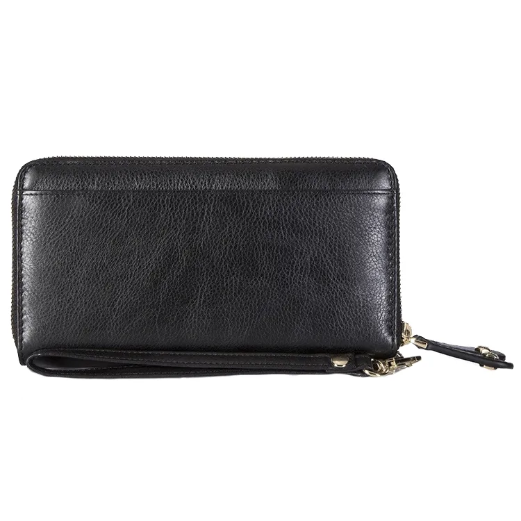 Jekyll & Hide Double Zip Wristlet Purse - Black