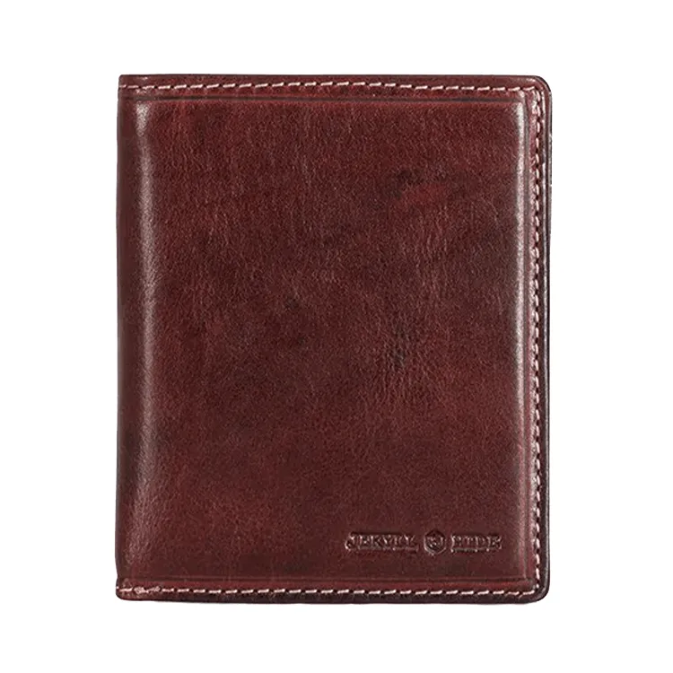 Jekyll & Hide Leather Billfold Wallet With ID Window - Mocha