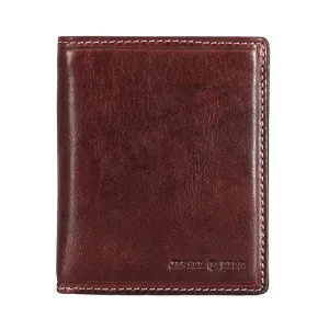 Jekyll & Hide Leather Billfold Wallet With ID Window - Mocha