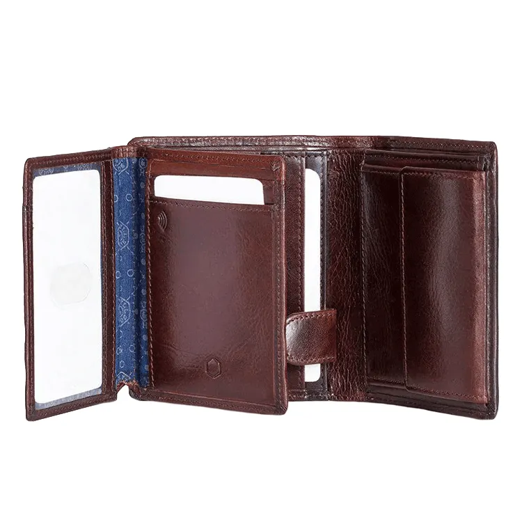 Jekyll & Hide Leather Billfold Wallet With ID Window - Mocha