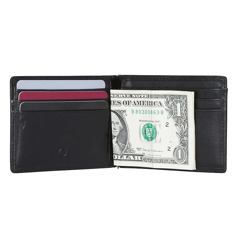 Jekyll & Hide Leather Money Clip Wallet - Black