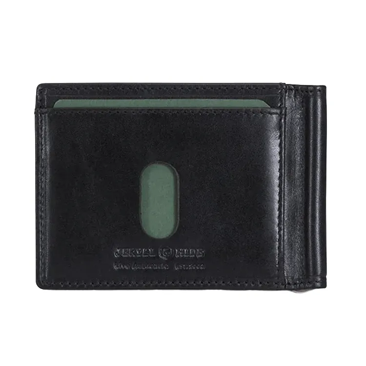 Jekyll & Hide Leather Money Clip Wallet - Black