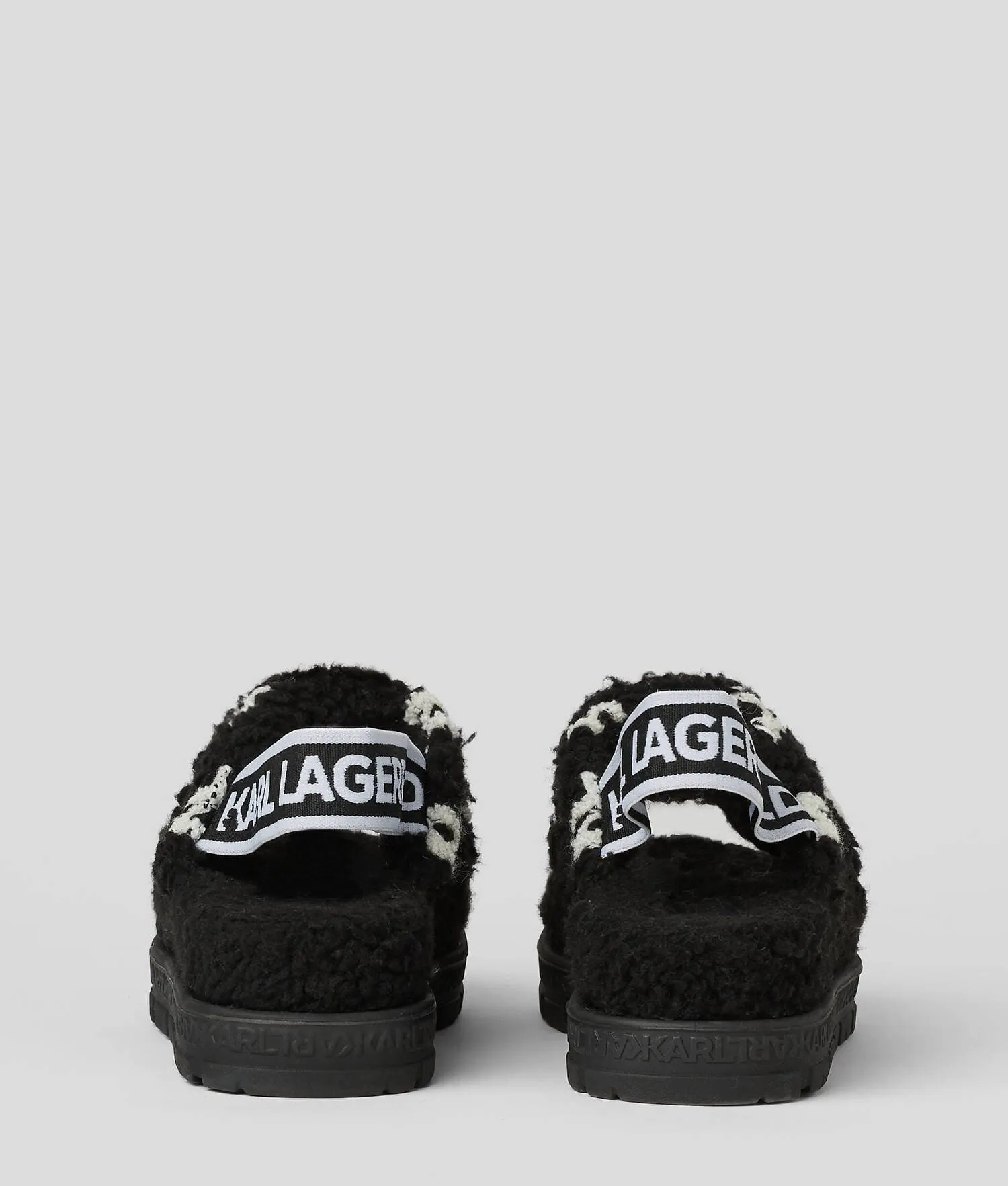 KARL LAGERFELD - Salon KL Monogram Slingback Slippers