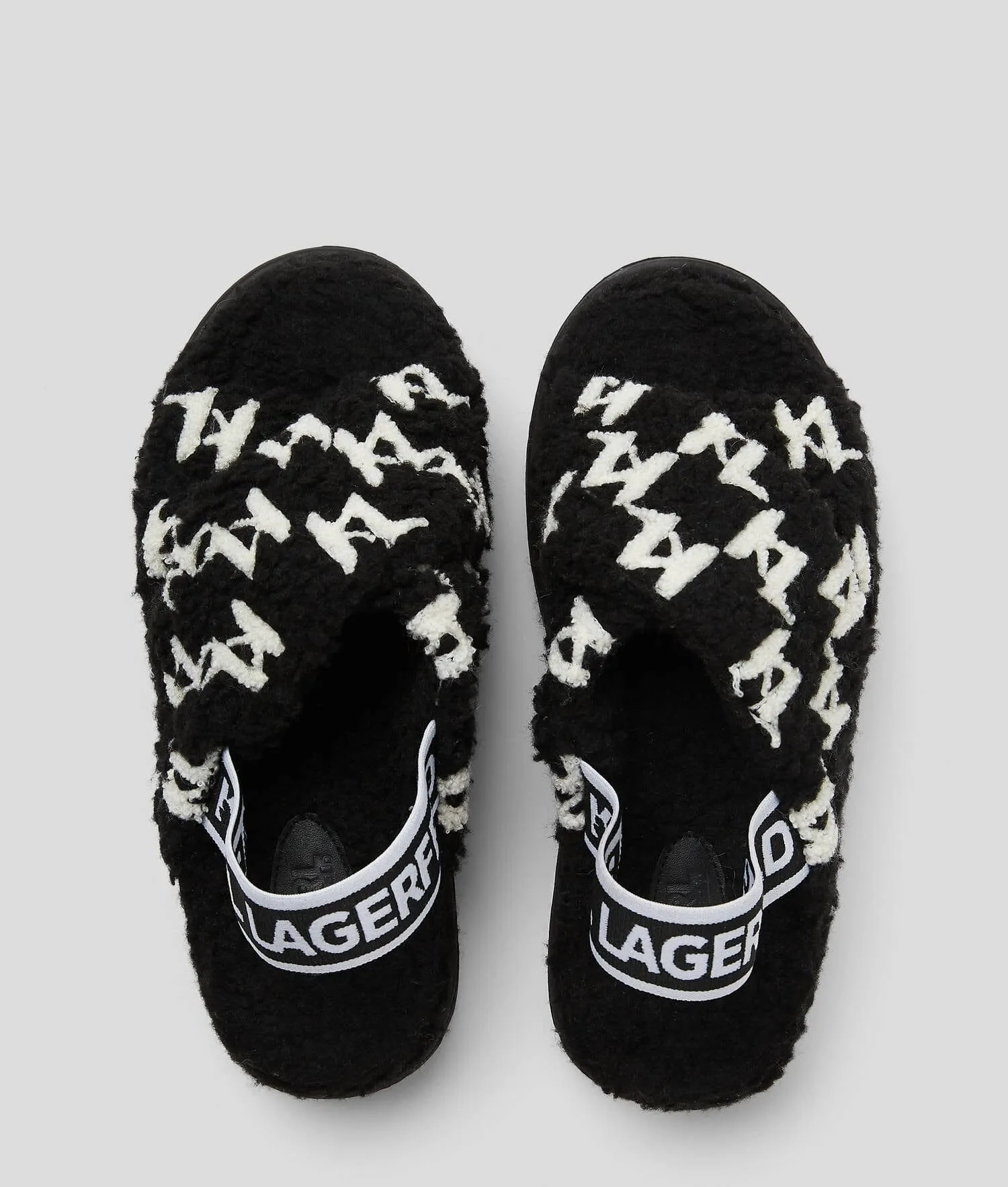 KARL LAGERFELD - Salon KL Monogram Slingback Slippers