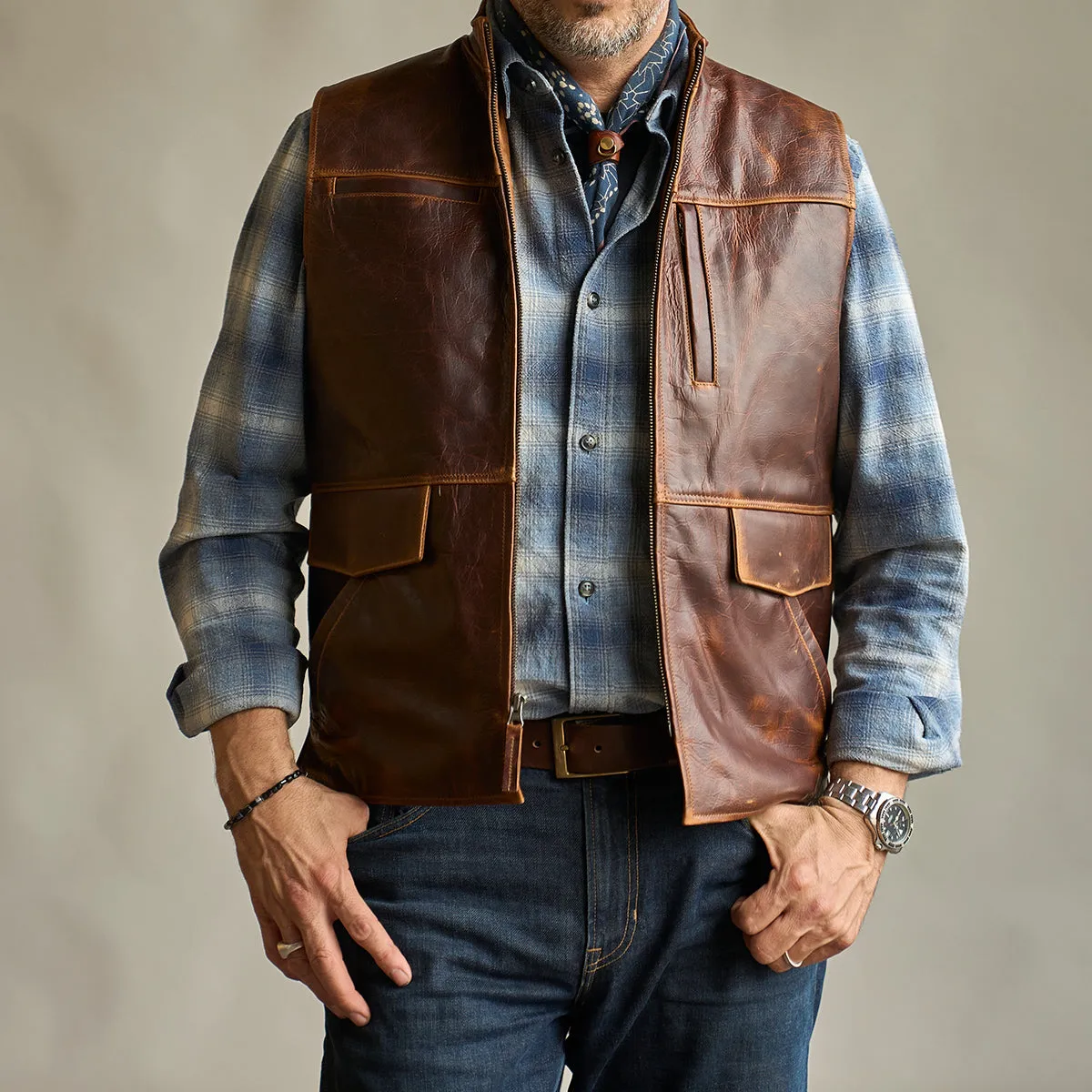 Kodiak Travel Vest No.209 | Russet