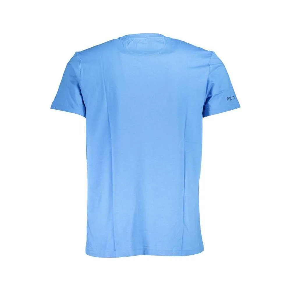 La Martina Light Blue Cotton Men T-Shirt