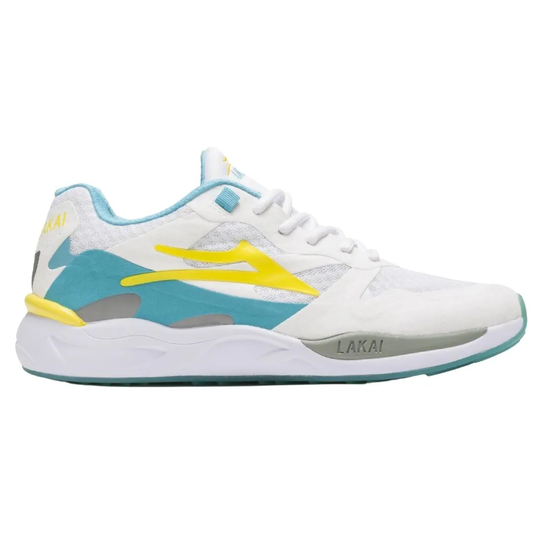 Lakai Evo 2.0 Shoes - White/Teal Suede