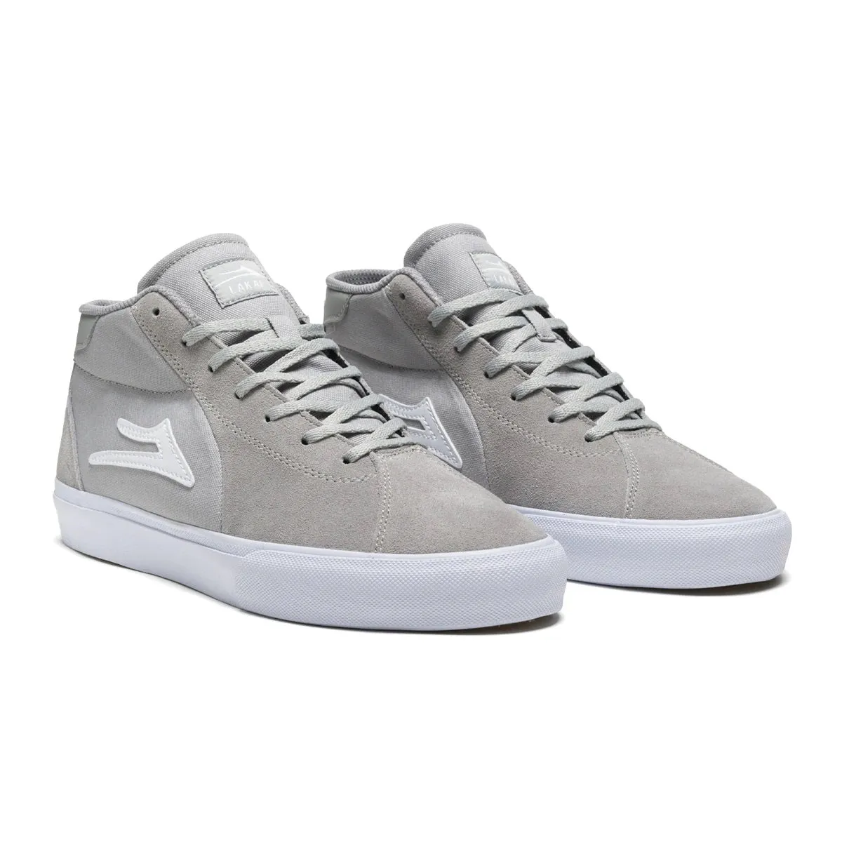 Lakai Shoes Flaco II Mid - Light Grey Suede