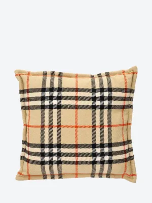 Large vintage check cushion