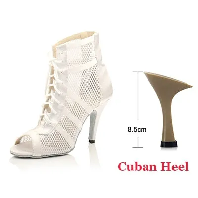 Latin Dance Boots Ladies Girls Salsa Tango Dance Shoes Indoor Sports Dance Shoes Professional Ballroom Dance Shoes