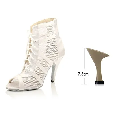 Latin Dance Boots Ladies Girls Salsa Tango Dance Shoes Indoor Sports Dance Shoes Professional Ballroom Dance Shoes