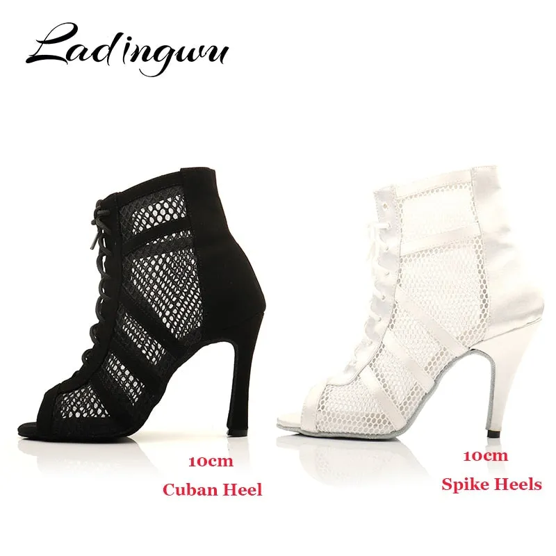 Latin Dance Boots Ladies Girls Salsa Tango Dance Shoes Indoor Sports Dance Shoes Professional Ballroom Dance Shoes