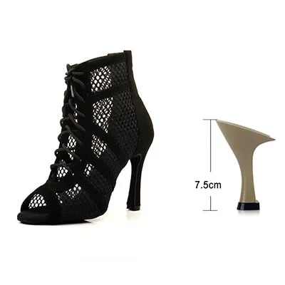 Latin Dance Boots Ladies Girls Salsa Tango Dance Shoes Indoor Sports Dance Shoes Professional Ballroom Dance Shoes