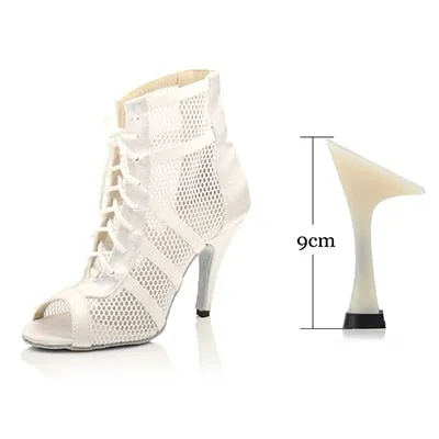 Latin Dance Boots Ladies Girls Salsa Tango Dance Shoes Indoor Sports Dance Shoes Professional Ballroom Dance Shoes