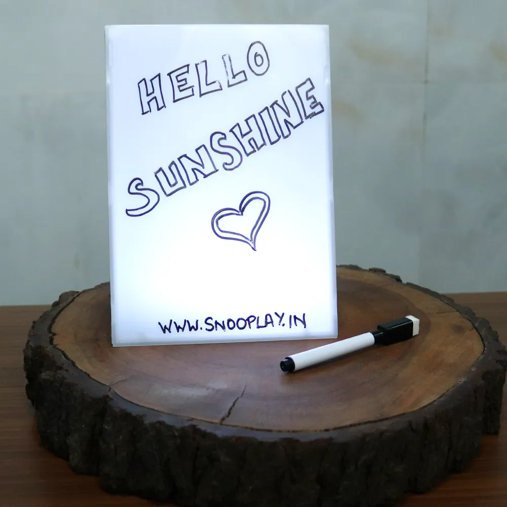 LED Cinematic Light Box (with Message Board & White Board)