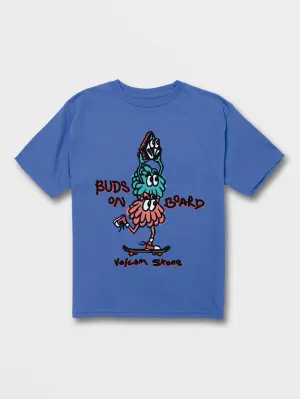 Little Boys Buds On Board Short Sleeve Tee - Marina Blue