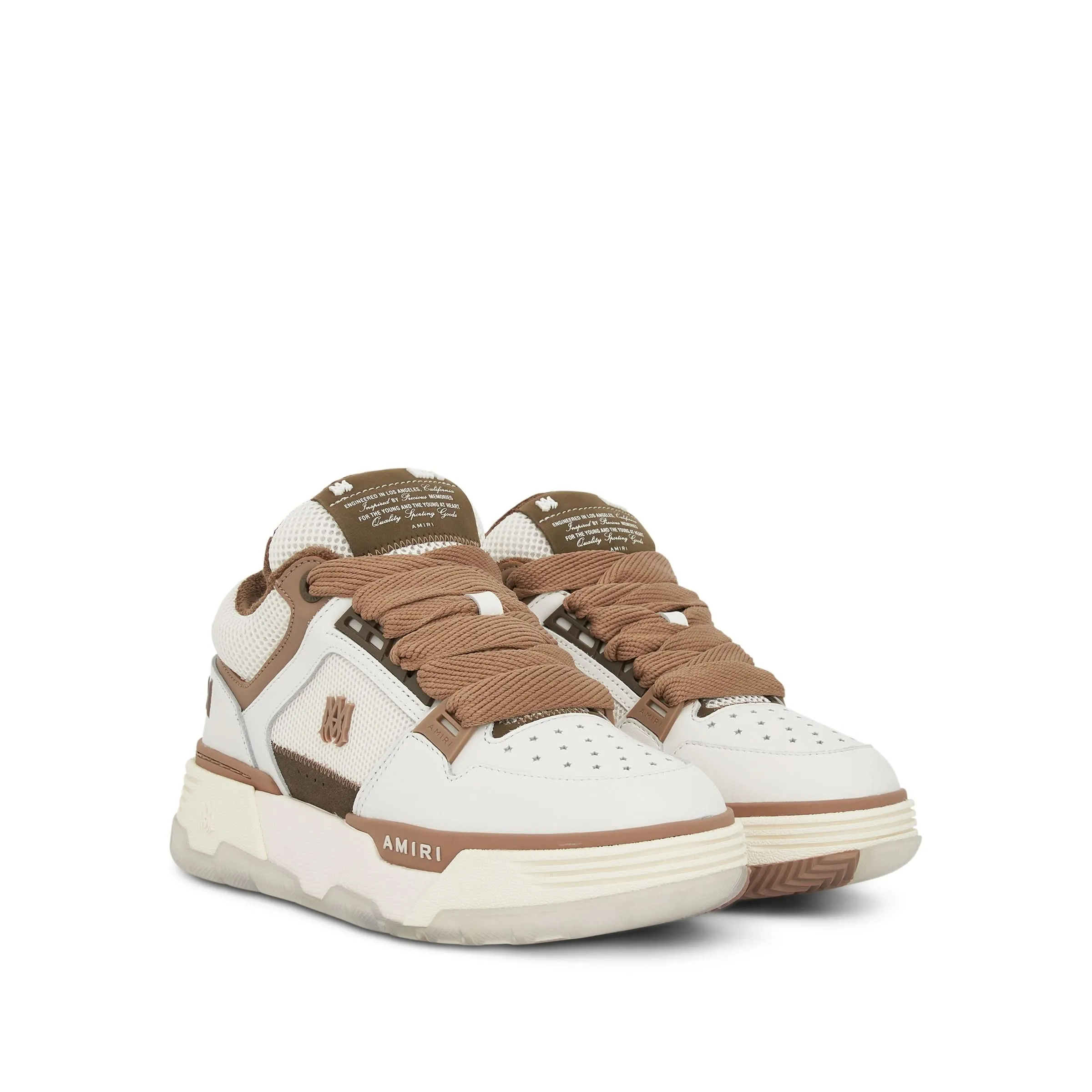 MA 1 Sneakers in White/Brown