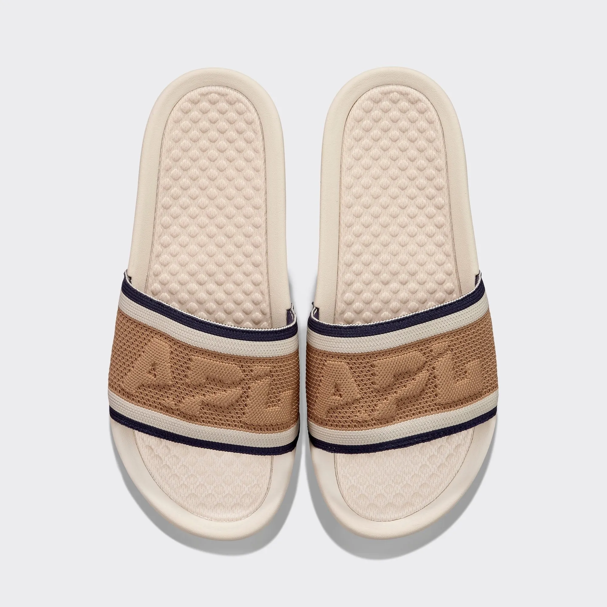 Men's Big Logo TechLoom Slide Alabaster / Tan / Navy