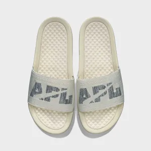 Men's Big Logo TechLoom Slide Pristine / Heather Grey