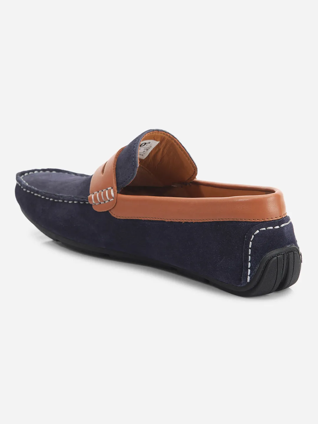 Men's Navy Moc Toe Casual Loafer (ID1142)