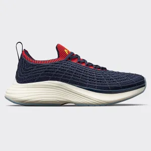 Men's TechLoom Zipline Navy / Red / Ribbed