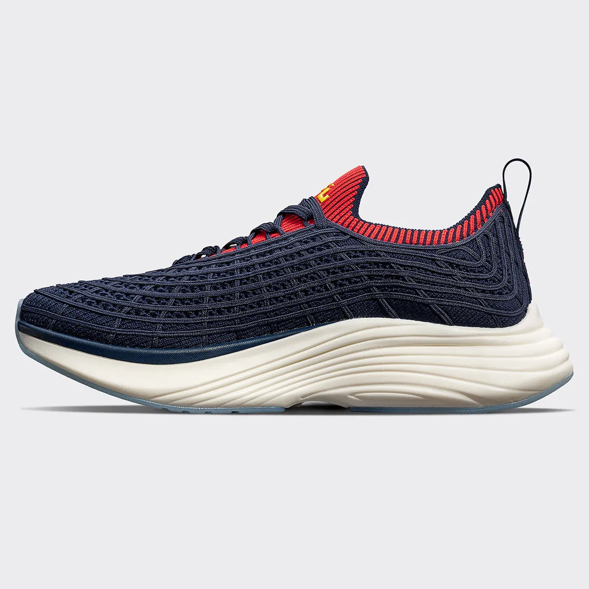 Men's TechLoom Zipline Navy / Red / Ribbed