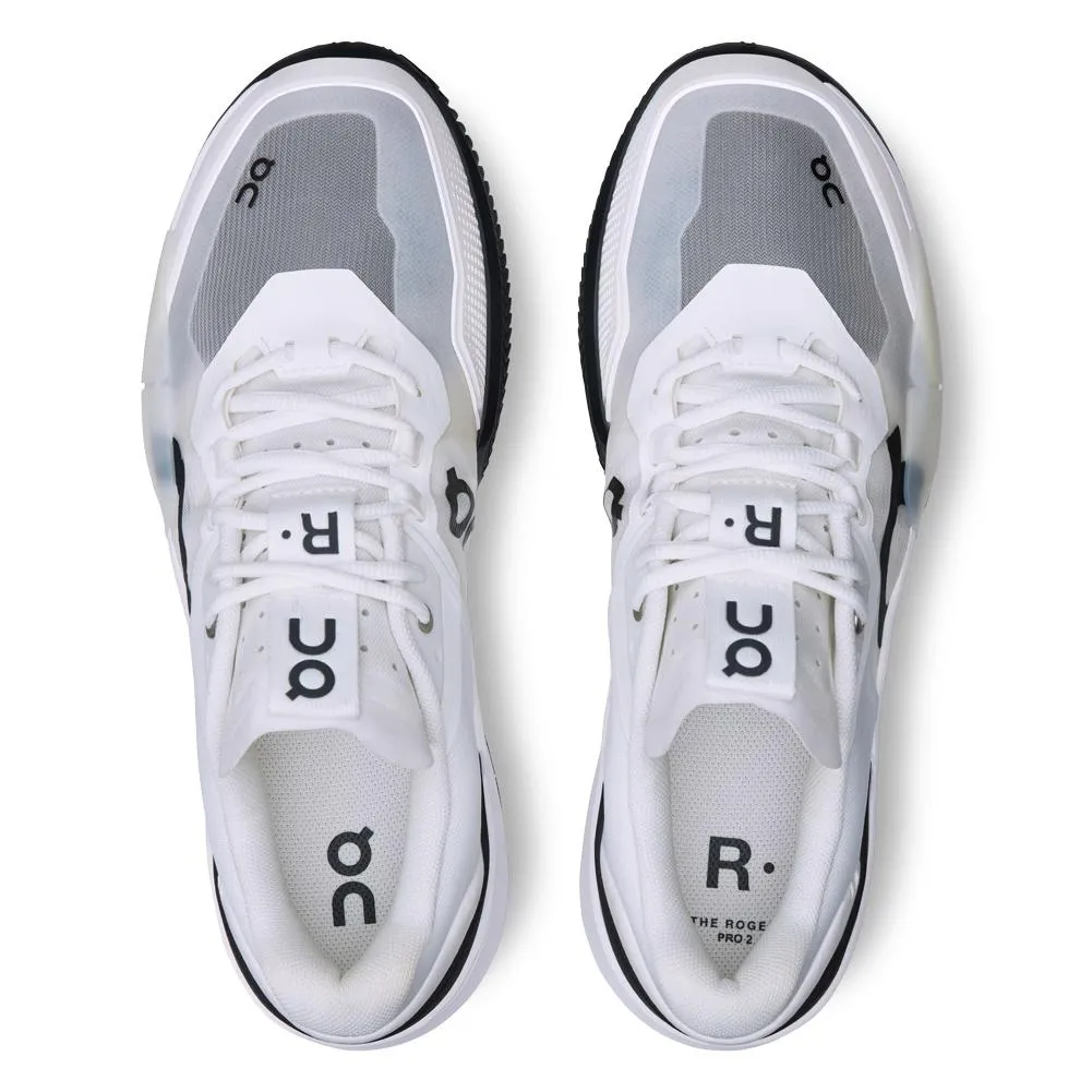 Men`s The Roger Pro 2 Clay Tennis Shoes White and Black