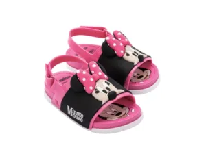 Mini Melissa   Disney Girls Pink MINNIE MOUSE BB Slide Sandals