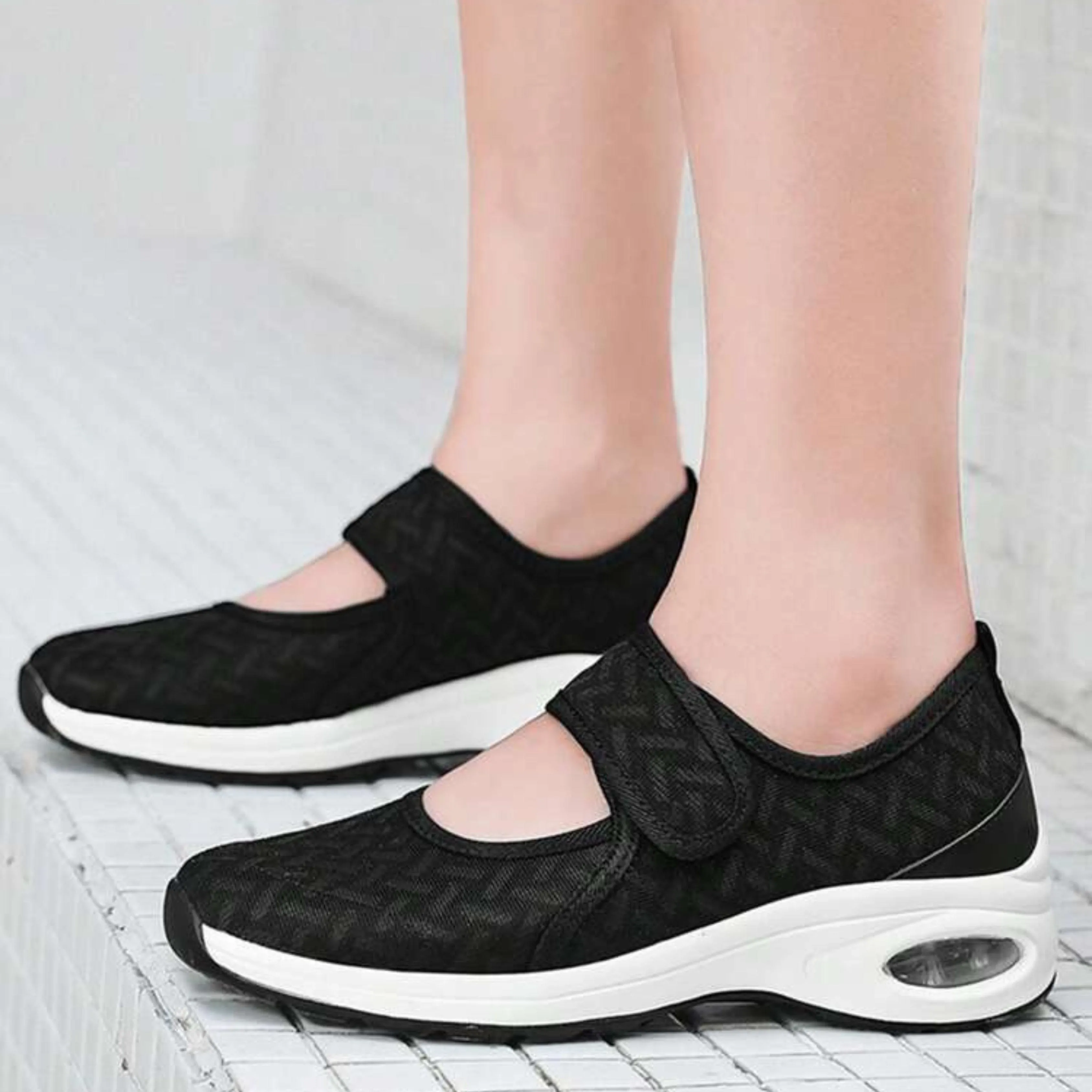 Minimalist Hook And Loop Sneakers