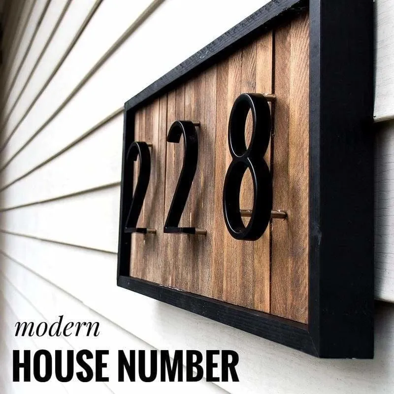 Modern House Number Just For You