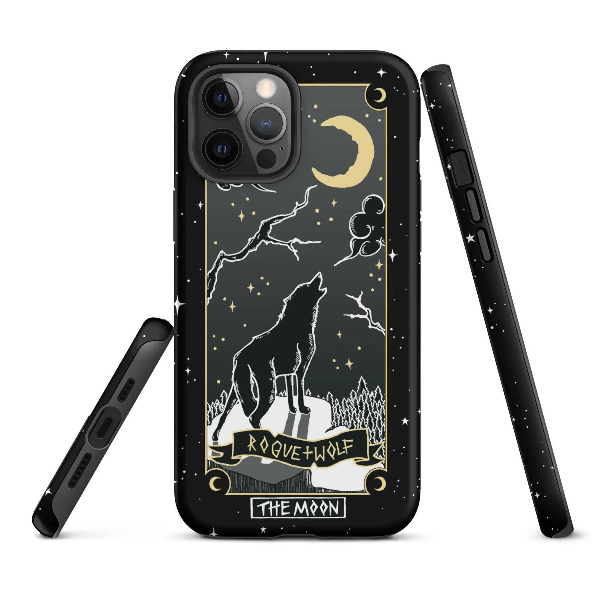 Moon Tarot Tough Phone Case for iPhone - Witchy Shockproof Anti-scratch Goth Accessory Cover Occult Goth Gifts