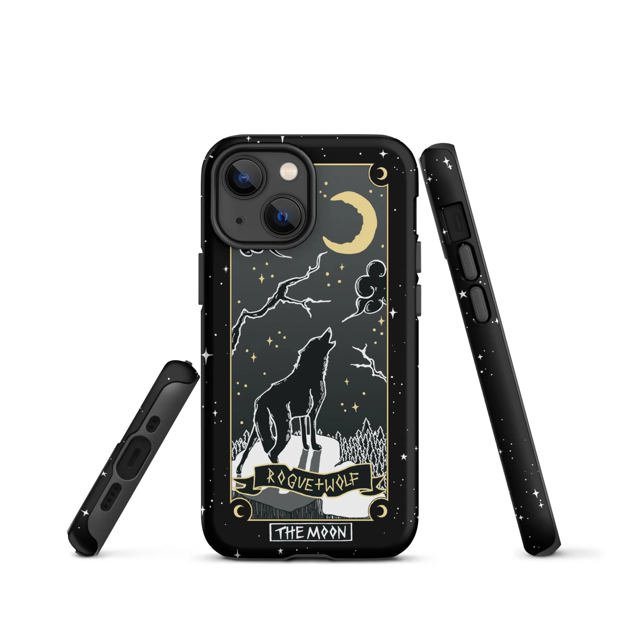 Moon Tarot Tough Phone Case for iPhone - Witchy Shockproof Anti-scratch Goth Accessory Cover Occult Goth Gifts