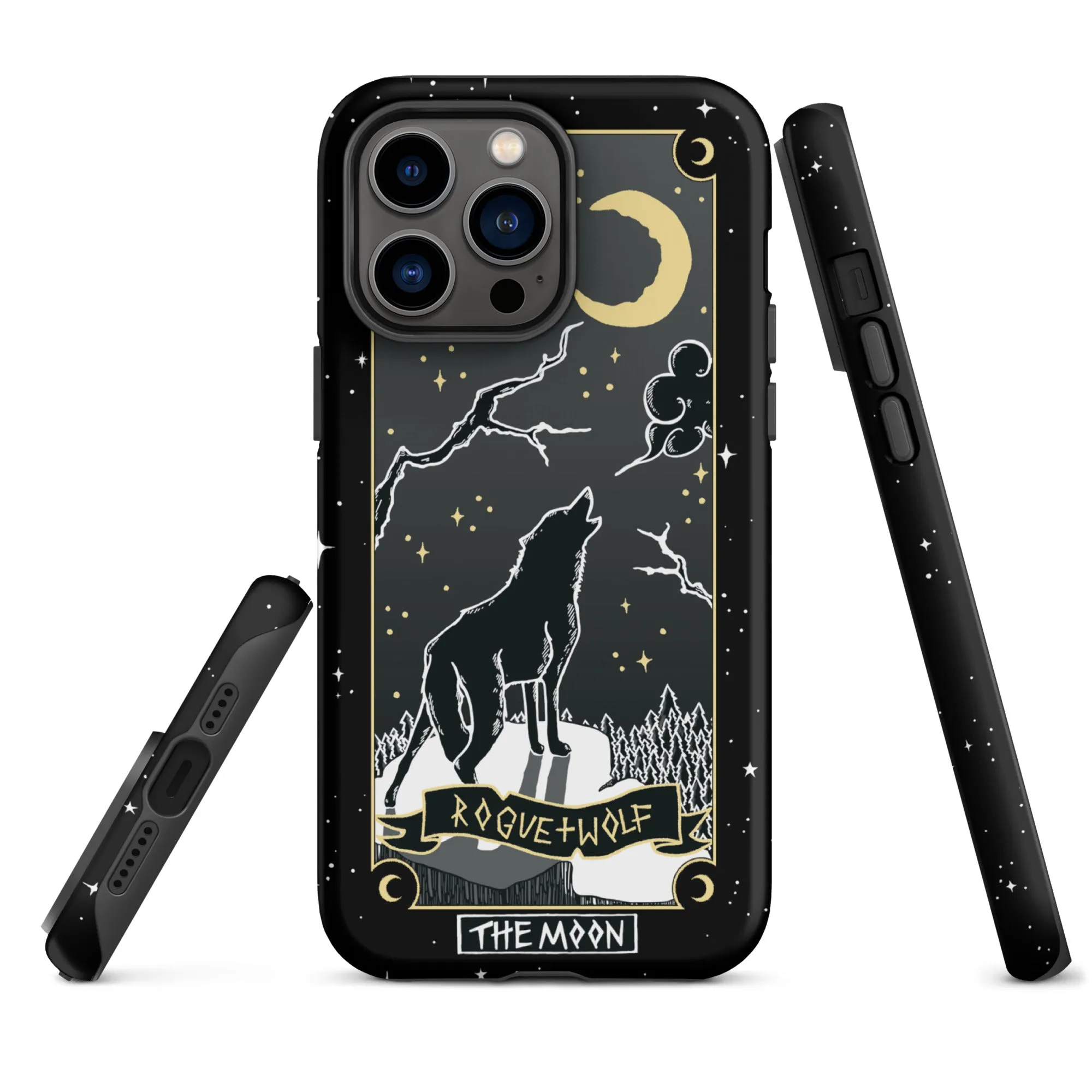 Moon Tarot Tough Phone Case for iPhone - Witchy Shockproof Anti-scratch Goth Accessory Cover Occult Goth Gifts