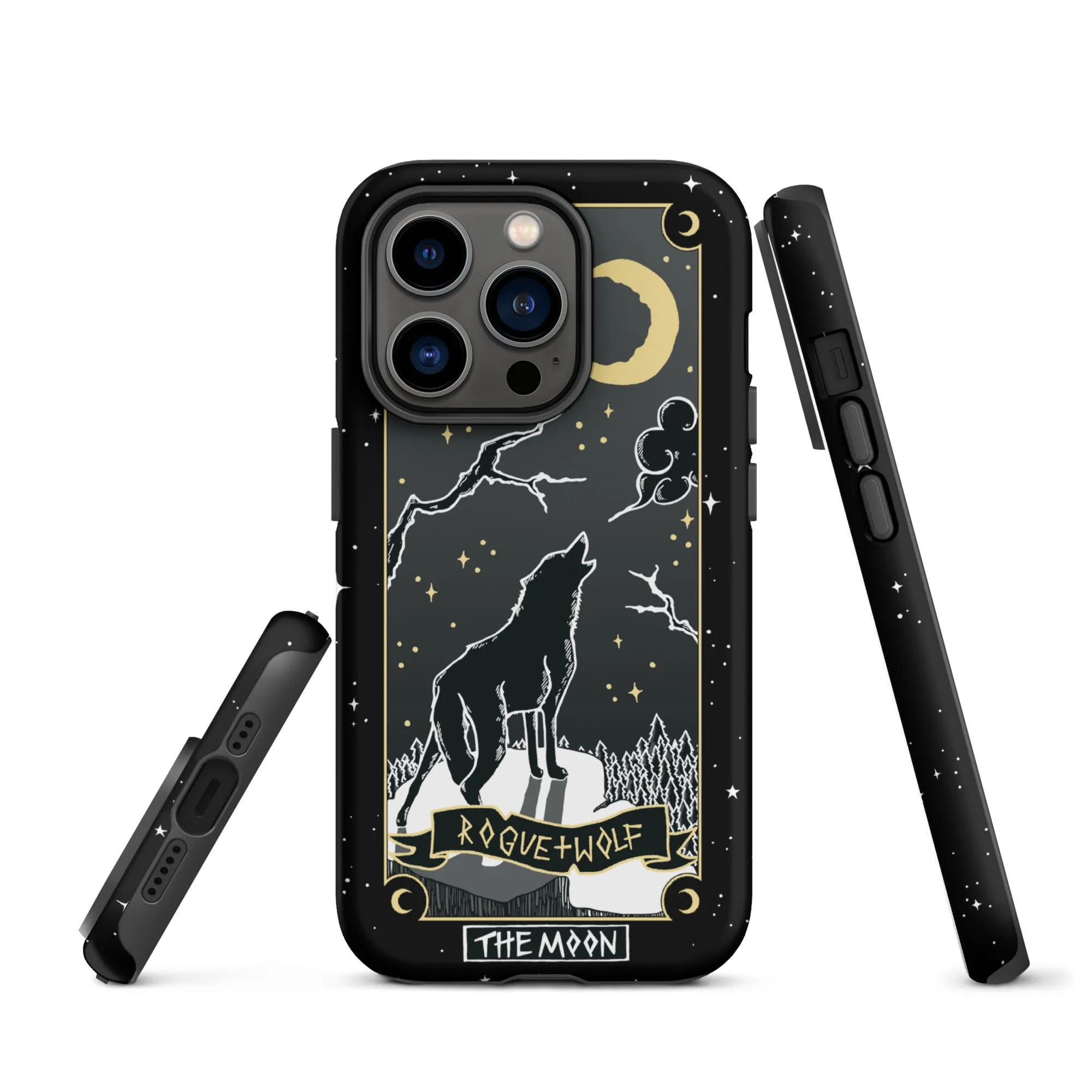 Moon Tarot Tough Phone Case for iPhone - Witchy Shockproof Anti-scratch Goth Accessory Cover Occult Goth Gifts