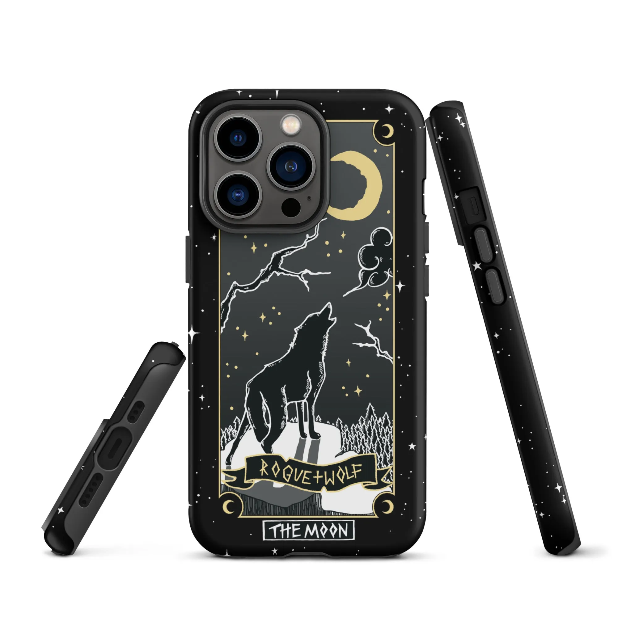 Moon Tarot Tough Phone Case for iPhone - Witchy Shockproof Anti-scratch Goth Accessory Cover Occult Goth Gifts