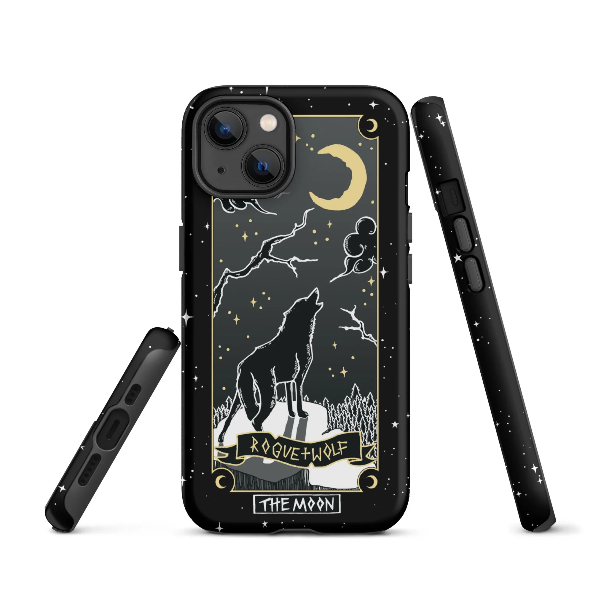 Moon Tarot Tough Phone Case for iPhone - Witchy Shockproof Anti-scratch Goth Accessory Cover Occult Goth Gifts