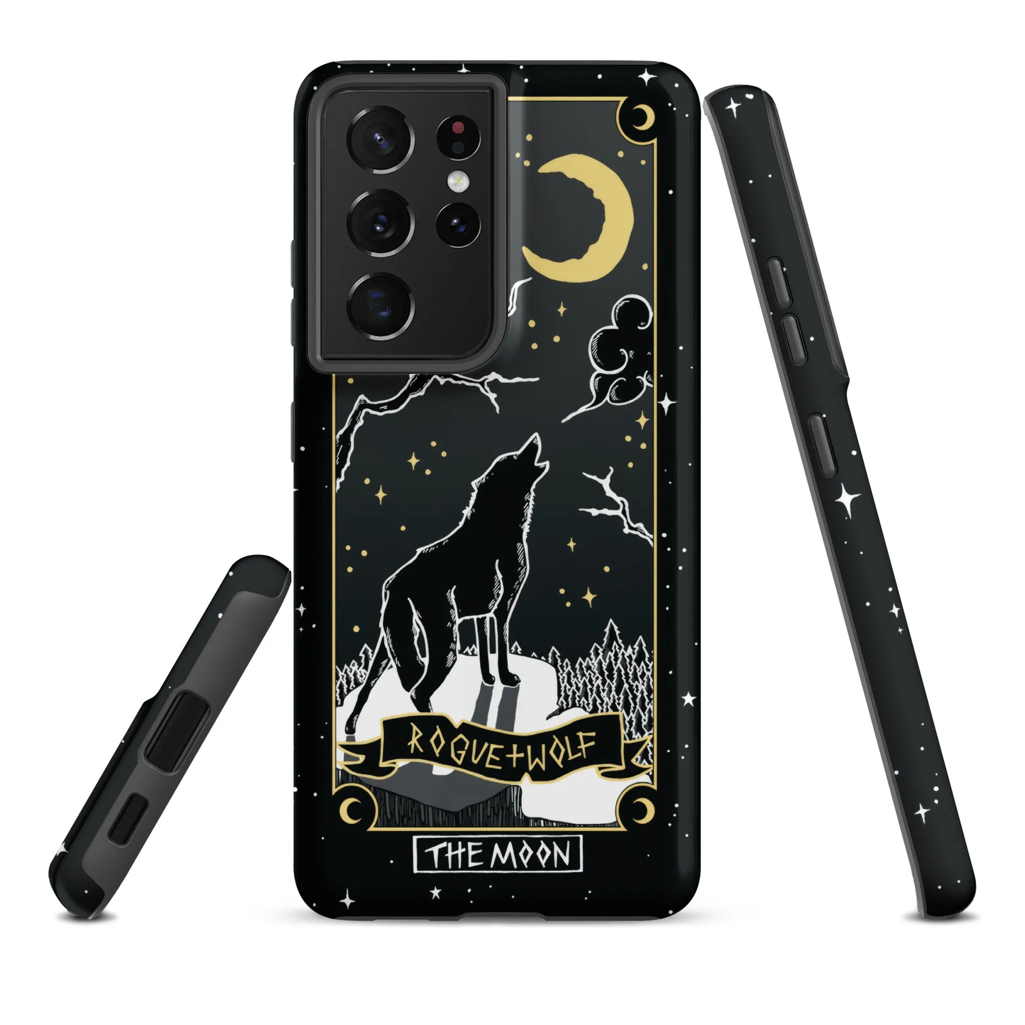 Moon Tarot Tough Phone Case for Samsung - Witchy Shockproof Anti-scratch Goth Accessory Cover Occult Goth Gifts