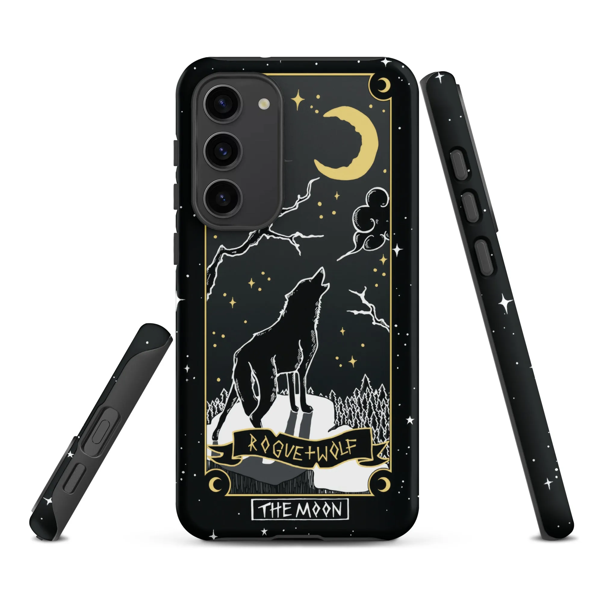 Moon Tarot Tough Phone Case for Samsung - Witchy Shockproof Anti-scratch Goth Accessory Cover Occult Goth Gifts