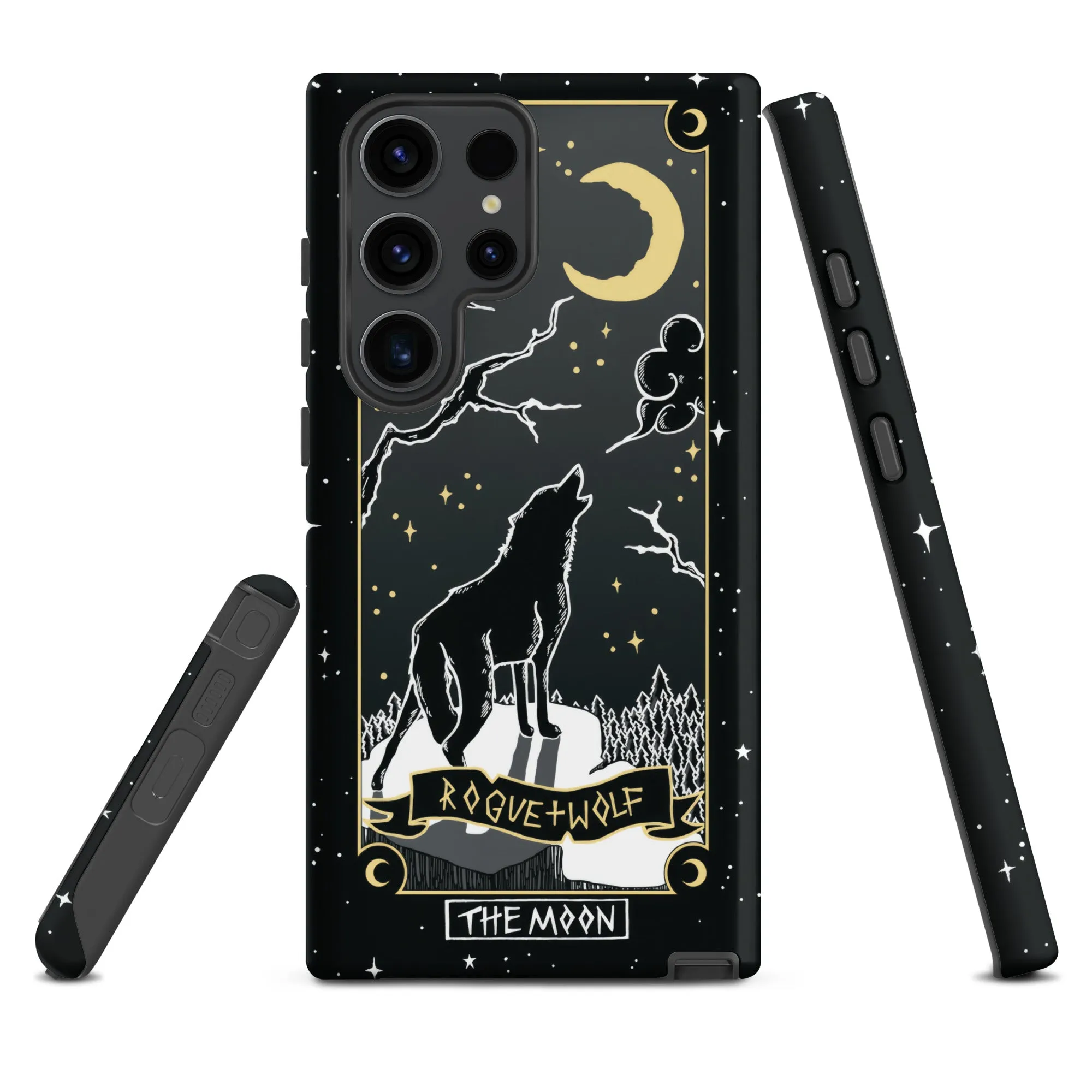 Moon Tarot Tough Phone Case for Samsung - Witchy Shockproof Anti-scratch Goth Accessory Cover Occult Goth Gifts