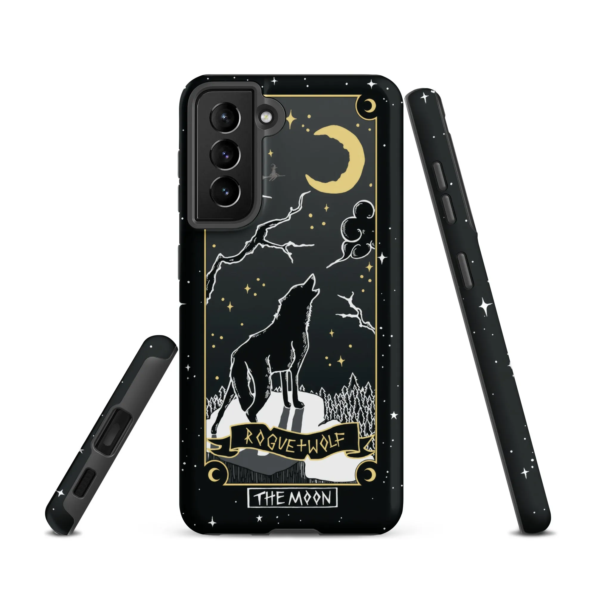 Moon Tarot Tough Phone Case for Samsung - Witchy Shockproof Anti-scratch Goth Accessory Cover Occult Goth Gifts