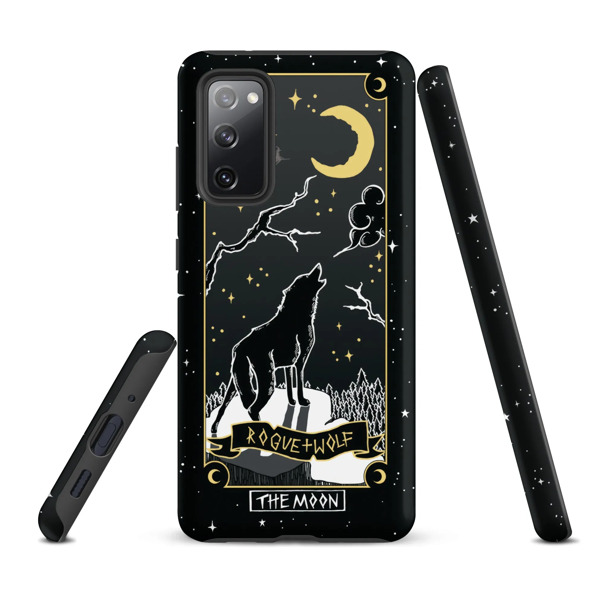 Moon Tarot Tough Phone Case for Samsung - Witchy Shockproof Anti-scratch Goth Accessory Cover Occult Goth Gifts