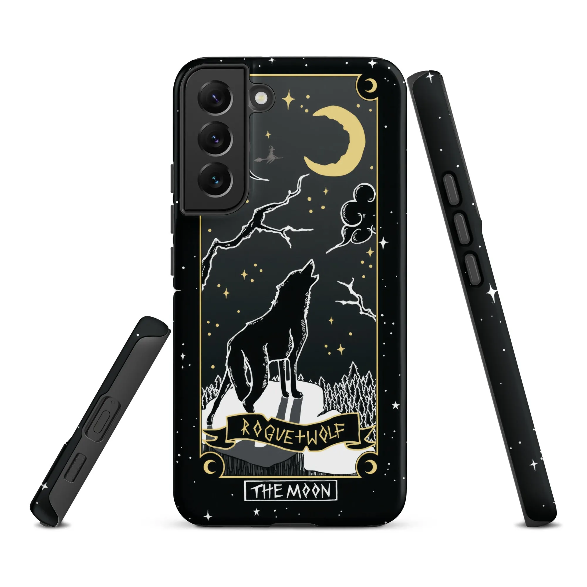 Moon Tarot Tough Phone Case for Samsung - Witchy Shockproof Anti-scratch Goth Accessory Cover Occult Goth Gifts