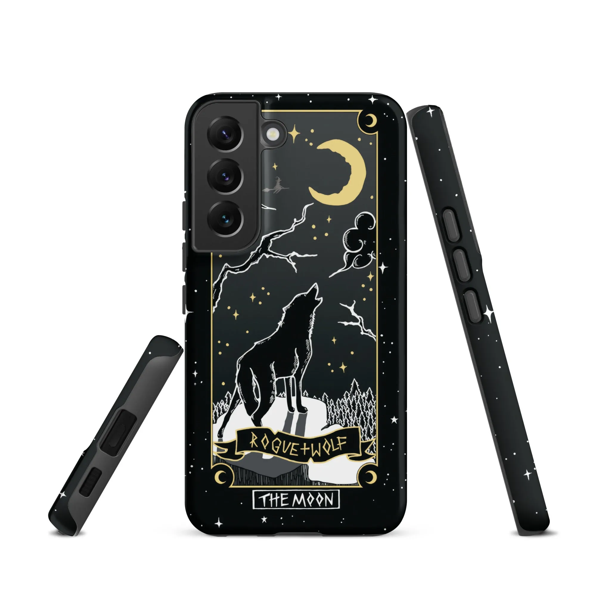 Moon Tarot Tough Phone Case for Samsung - Witchy Shockproof Anti-scratch Goth Accessory Cover Occult Goth Gifts