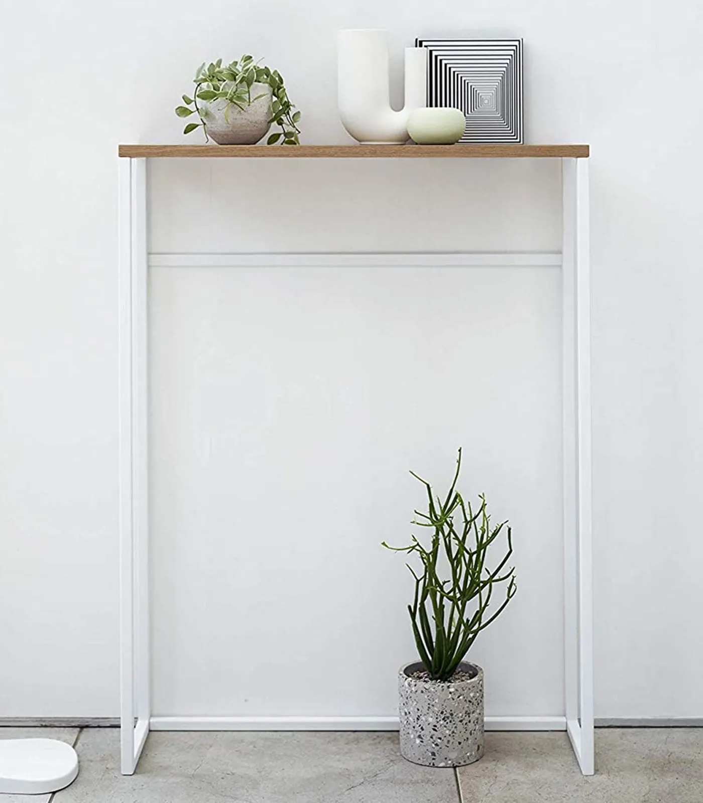 Narrow Entryway Console Table (32" H)  - White